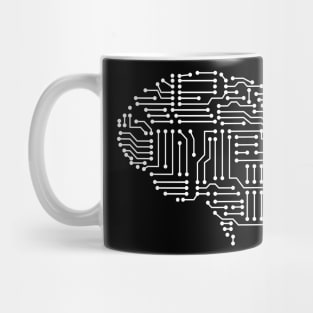 Digital artificial circuit brain Mug